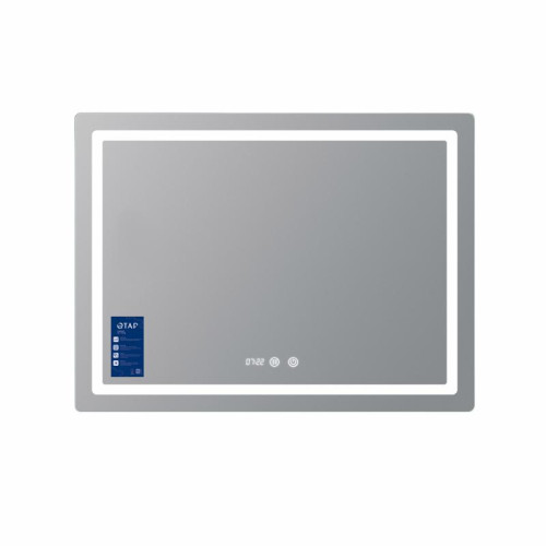 Зеркало Qtap Mideya (MI2) 1000х800 с часами, с LED-подсветкой Touch, с антизапотеванием, диммером, рег. яркости QTMID100080049266 Зеркало Qtap Mideya (MI2) 1000х800 с часами, с LED-подсветкой Touch, с антизапотеванием, диммером, рег. яркости QTMID100080049266