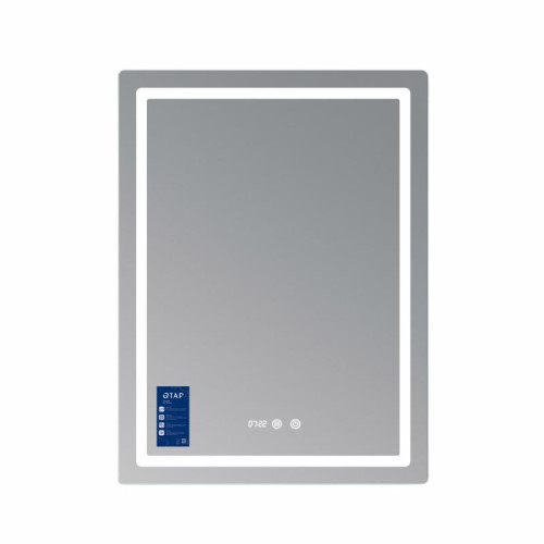 Зеркало Qtap Mideya (MI2) 600х800 с часами, с LED-подсветкой Touch, с антизапотеванием, диммером, рег. яркости QTMID60080049627
