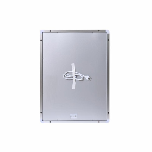 Зеркало Qtap Mideya (MI2) 600х800 с часами, с LED-подсветкой Touch, с антизапотеванием, диммером, рег. яркости QTMID60080049627