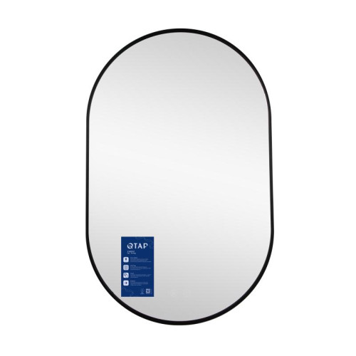 Зеркало Qtap Scorpio (SC1) с LED-подсветкой Touch, с антизапотеванием, с диммером, рег. темп. цвета (3000-6500K) Black QTSC500800 Зеркало Qtap Scorpio (SC1) с LED-подсветкой Touch, с антизапотеванием, с диммером, рег. темп. цвета (3000-6500K) Black QTSC500800
