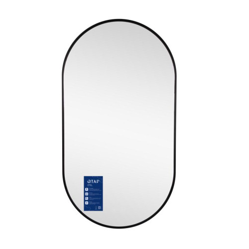 Зеркало Qtap Scorpio (SC1) с LED-подсветкой Touch, с антизапотеванием, с диммером, рег. темп. цвета (3000-6500K) Black QTSC500900