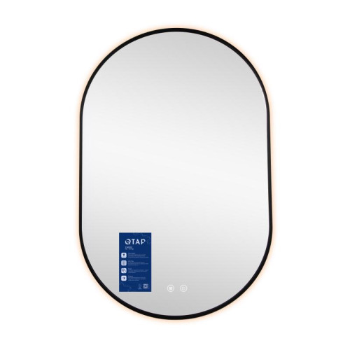 Зеркало Qtap Scorpio (SC1) с LED-подсветкой Touch, с антизапотеванием, с диммером, рег. темп. цвета (3000-6500K) Black QTSC600900 Зеркало Qtap Scorpio (SC1) с LED-подсветкой Touch, с антизапотеванием, с диммером, рег. темп. цвета (3000-6500K) Black QTSC600900