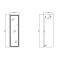 Зеркало Qtap Gemini 500х1600 с LED-подсветкой Touch, с диммером, QTGE50160049284
