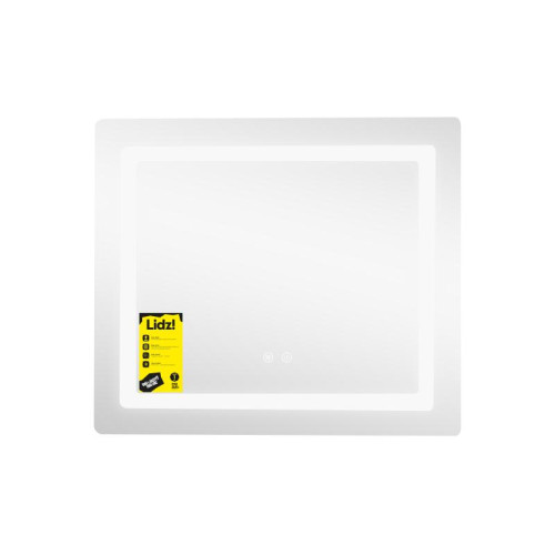 Зеркало Lidz Kubis (KU2) 700х600 с LED-подсветкой Touch, с антизапотеванием, с диммером, рег. яркости LDKU60070049286