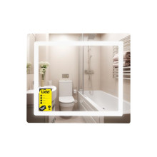 Зеркало Lidz Kubis (KU2) 700х600 с LED-подсветкой Touch, с антизапотеванием, с диммером, рег. яркости LDKU60070049286