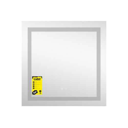 Зеркало Lidz Kubis (KU1) 700х700 с LED-подсветкой Touch, с антизапотеванием, с диммером, рег. яркости LDKU70070049287