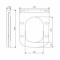 Сиденье для унитаза Qtap (Gemini 490) 428x344x37,5 мм, White, с микролифтом, Slim Duroplast, Quick Release QTSC179W49385