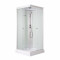 Душевой бокс Lidz Kubis SB90x90.SAT.LOW.FR, стекло Frost 4 мм