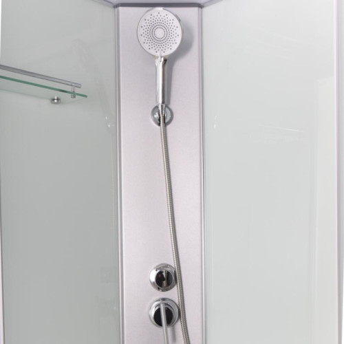 Душевой бокс Lidz Kubis SB90x90.SAT.LOW.FR, стекло Frost 4 мм