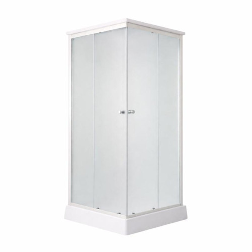 Душевой бокс Lidz Kubis SB90x90.SAT.LOW.FR, стекло Frost 4 мм