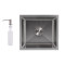 Мойка для кухни интегрированная под столешницу Lidz Handmade H4843 Brushed Steel 3,0/1,0 мм LDH4843BRU49441