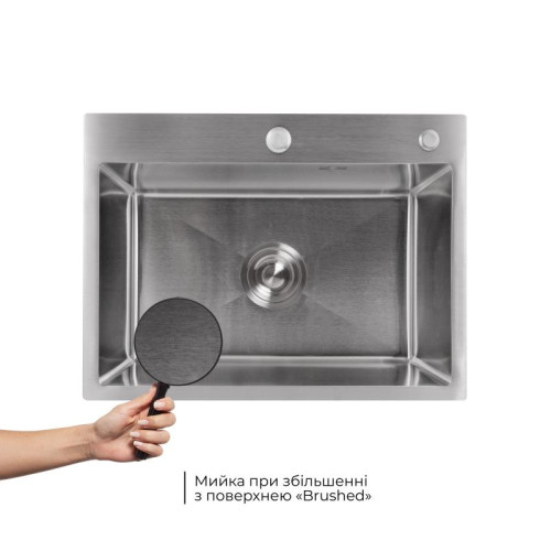 Мойка для кухни интегрированная Lidz Handmade H5843 Brushed Steel 3,0/1,0 мм LDH5843BRU49442 Мойка для кухни интегрированная Lidz Handmade H5843 Brushed Steel 3,0/1,0 мм LDH5843BRU49442