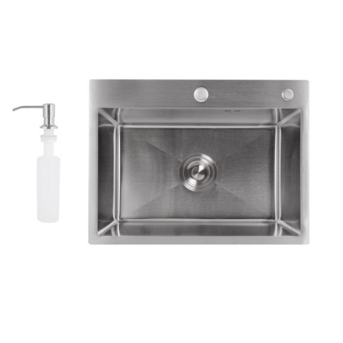 Мойка для кухни интегрированная Lidz Handmade H5843 Brushed Steel 3,0/1,0 мм LDH5843BRU49442 Мойка для кухни интегрированная Lidz Handmade H5843 Brushed Steel 3,0/1,0 мм LDH5843BRU49442