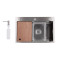 Мойка для кухни интегрированная Lidz Handmade H6845 Brushed Steel 3,0/1,0 мм LDH6845BRU49455 Мойка для кухни интегрированная Lidz Handmade H6845 Brushed Steel 3,0/1,0 мм LDH6845BRU49455
