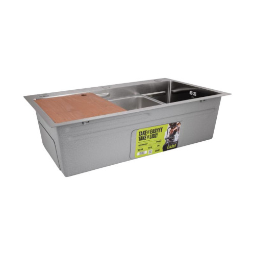 Мойка для кухни интегрированная Lidz Handmade H7545 Brushed Steel 3,0/1,0 мм LDH7545BRU49457 Мойка для кухни интегрированная Lidz Handmade H7545 Brushed Steel 3,0/1,0 мм LDH7545BRU49457