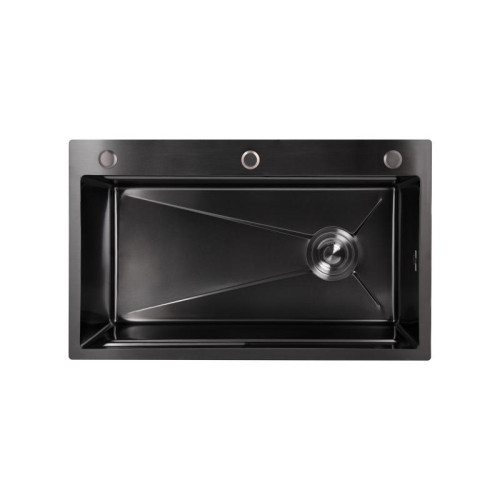 Мойка для кухни интегрированная Lidz Handmade H7545B Brushed Black PVD 3,0/1,0 мм LDH7545BRUBLM49458 Мойка для кухни интегрированная Lidz Handmade H7545B Brushed Black PVD 3,0/1,0 мм LDH7545BRUBLM49458