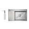 Мойка для кухни интегрированная Lidz Handmade Max 500 H7849L Brushed Steel, 3,0/1,0 мм, крыло слева, увеличенная чаша LDH7849LBRU49463 Мойка для кухни интегрированная Lidz Handmade Max 500 H7849L Brushed Steel, 3,0/1,0 мм, крыло слева, увеличенная чаша LDH7849LBRU49463