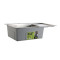 Мойка для кухни интегрированная Lidz Handmade Max 500 H7849R Brushed Steel, 3,0/1,0 мм, крыло справа, увеличенная чаша LDH7849RBRU49464 Мойка для кухни интегрированная Lidz Handmade Max 500 H7849R Brushed Steel, 3,0/1,0 мм, крыло справа, увеличенная чаша LDH7849RBRU49464