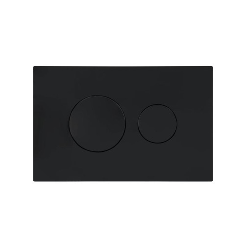 Клавиша смыва Qtap Standard 152x236x28 мм, Matt Black, круглая QTSTD164BLM49470