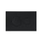 Клавиша смыва Qtap Standard 152x236x28 мм, Matt Black, круглая QTSTD164BLM49470