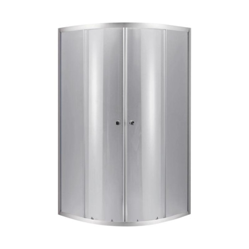 Lidz Набор: Душевая кабина Latwa SC90x90.SAT.LOW.DGR, полукруглая, стекло тонированное 4 мм + Душевой поддон Kapielka ST90x90x14