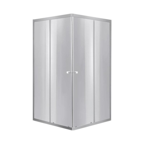 Lidz Набор: Душевая кабина Wawel SC90x90.SAT.LOW.DGR, квадратная, стекло тонированное 4 мм + Душевой поддон Kapielka ST90x90x14