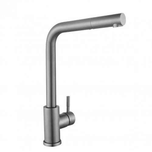 Смеситель для кухни Lidz Aria 015FL1 (k35) с выдвижным изливом  LDARI015FL1GRP49561 Graphite