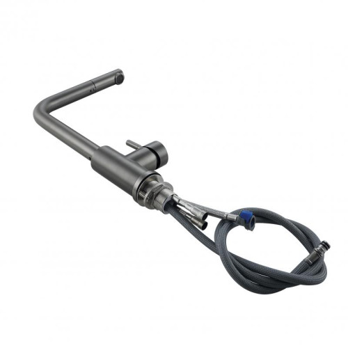 Смеситель для кухни Lidz Aria 015FL1 (k35) с выдвижным изливом  LDARI015FL1GRP49561 Graphite