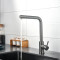 Смеситель для кухни Lidz Aria 015FL1 (k35) с выдвижным изливом  LDARI015FL1GRP49561 Graphite