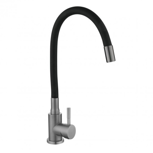 Смеситель для кухни Lidz Aria 015F3 (k35) с гибким изливом LDARI015F3BGRP49564 Graphite/Black Смеситель для кухни Lidz Aria 015F3 (k35) с гибким изливом LDARI015F3BGRP49564 Graphite/Black