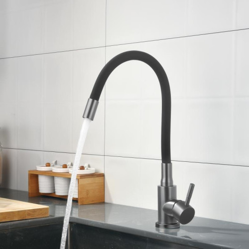 Смеситель для кухни Lidz Aria 015F3 (k35) с гибким изливом LDARI015F3BGRP49564 Graphite/Black Смеситель для кухни Lidz Aria 015F3 (k35) с гибким изливом LDARI015F3BGRP49564 Graphite/Black