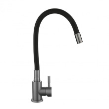 Смеситель для кухни Lidz Aria 015F3 (k35) с гибким изливом LDARI015F3BGRP49564 Graphite/Black