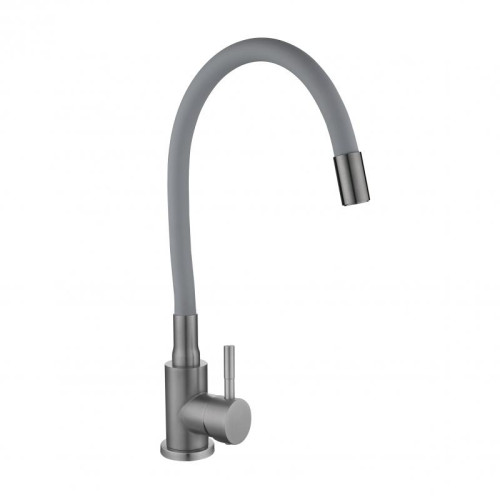 Смеситель для кухни Lidz Aria 015F3 (k35) с гибким изливом LDARI015F3GGRP49565 Graphite/Grey