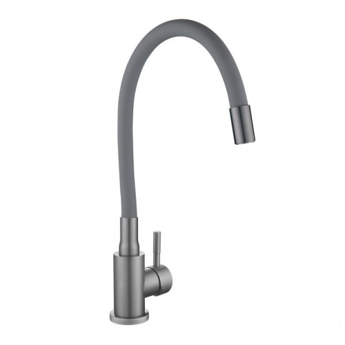 Смеситель для кухни Lidz Aria 015F3 (k35) с гибким изливом LDARI015F3GGRP49565 Graphite/Grey