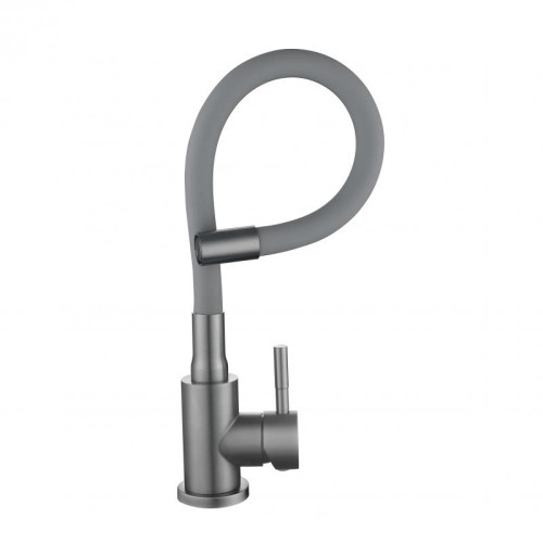Смеситель для кухни Lidz Aria 015F3 (k35) с гибким изливом LDARI015F3GGRP49565 Graphite/Grey
