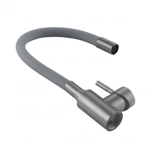 Смеситель для кухни Lidz Aria 015F3 (k35) с гибким изливом LDARI015F3GGRP49565 Graphite/Grey