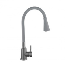 Смеситель для кухни Lidz Aria 015F31 (k35) с гибким изливом LDARI015F31GGRP49567 Graphite/Grey