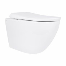 Унитаз подвесной Qtap Robin ML Ultra Quiet 490×365×325 мм, с сиденьем  Soft-close MagLock, White QTROBML26W49621