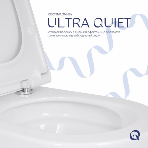 Унитаз подвесной Qtap Scorpio ML Ultra Quiet 490×365×325 мм, с сиденьем Soft-close MagLock, White QTSCOML26W49622