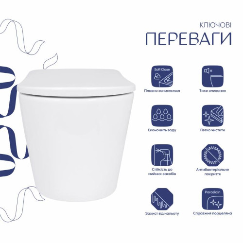 Унитаз подвесной Qtap Scorpio ML Ultra Quiet 520×365×365 мм, с сиденьем Soft-close MagLock, White QTSCOML26W49624 Унитаз подвесной Qtap Scorpio ML Ultra Quiet 520×365×365 мм, с сиденьем Soft-close MagLock, White QTSCOML26W49624