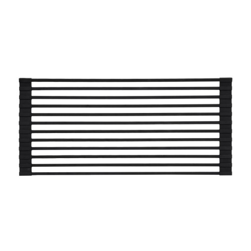 Сушилка на кухонную мойку Lidz Acsis LA04 Black, квадратна основа, для посуды 430х216 мм LDACSLA04BLM49762
