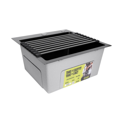 Сушилка на кухонную мойку Lidz Acsis LA12 Black, плоска основа, для посуды 430х218 мм LDACSLA12BLM49766