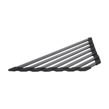 Сушилка на кухонную мойку угловая Lidz Acsis LA20 Black, плоска основа, для посуды 477х198 мм LDACSLA20BLM49773