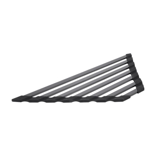 Сушилка на кухонную мойку угловая Lidz Acsis LA20 Black, плоска основа, для посуды 477х198 мм LDACSLA20BLM49773