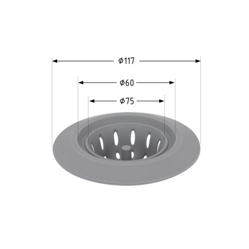 Сетка для сифона Lidz Acsis LA26 Gray, силиконовая, 117х117х37 мм LDACSLA26GRA49774 Сетка для сифона Lidz Acsis LA26 Gray, силиконовая, 117х117х37 мм LDACSLA26GRA49774