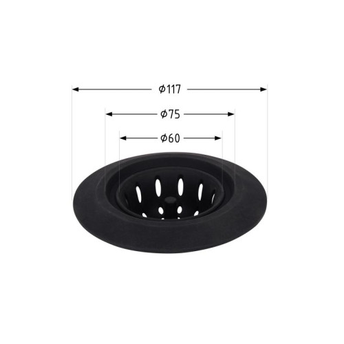 Сетка для сифона Lidz Acsis LA27 Black, силиконовая, 117х117х37 мм LDACSLA27BLM49775 Сетка для сифона Lidz Acsis LA27 Black, силиконовая, 117х117х37 мм LDACSLA27BLM49775