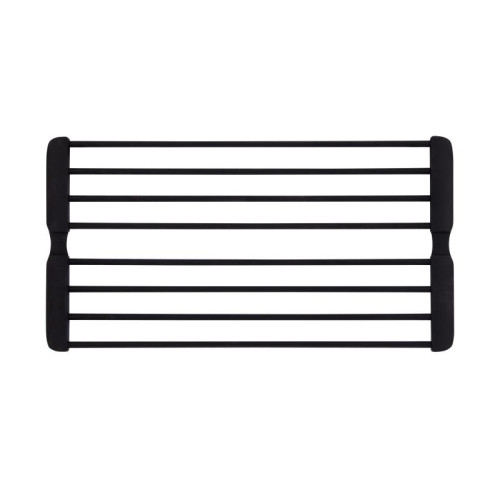 Сушилка на кухонную мойку с присоской Lidz Acsis LA09  Black, кругла основа, для посуды 440х224 мм LDACSLA09BLM49777
