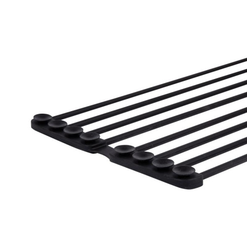Сушилка на кухонную мойку с присоской Lidz Acsis LA09  Black, кругла основа, для посуды 440х224 мм LDACSLA09BLM49777