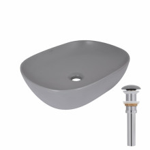 Раковина накладная Qtap Aquarius 470x380x120 мм, Stone grey, прямоугольная, с донным клапаном QTAQA188SG49780 Раковина накладная Qtap Aquarius 470x380x120 мм, Stone grey, прямоугольная, с донным клапаном QTAQA188SG49780