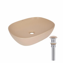 Раковина накладная Qtap Aquarius 470x380x120 мм, Beige, прямоугольная, с донным клапаном QTAQA188SB49781 Раковина накладная Qtap Aquarius 470x380x120 мм, Beige, прямоугольная, с донным клапаном QTAQA188SB49781